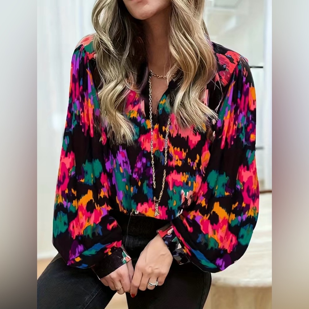 Jane Chic Designs Plus Size Sublimation Blouse
